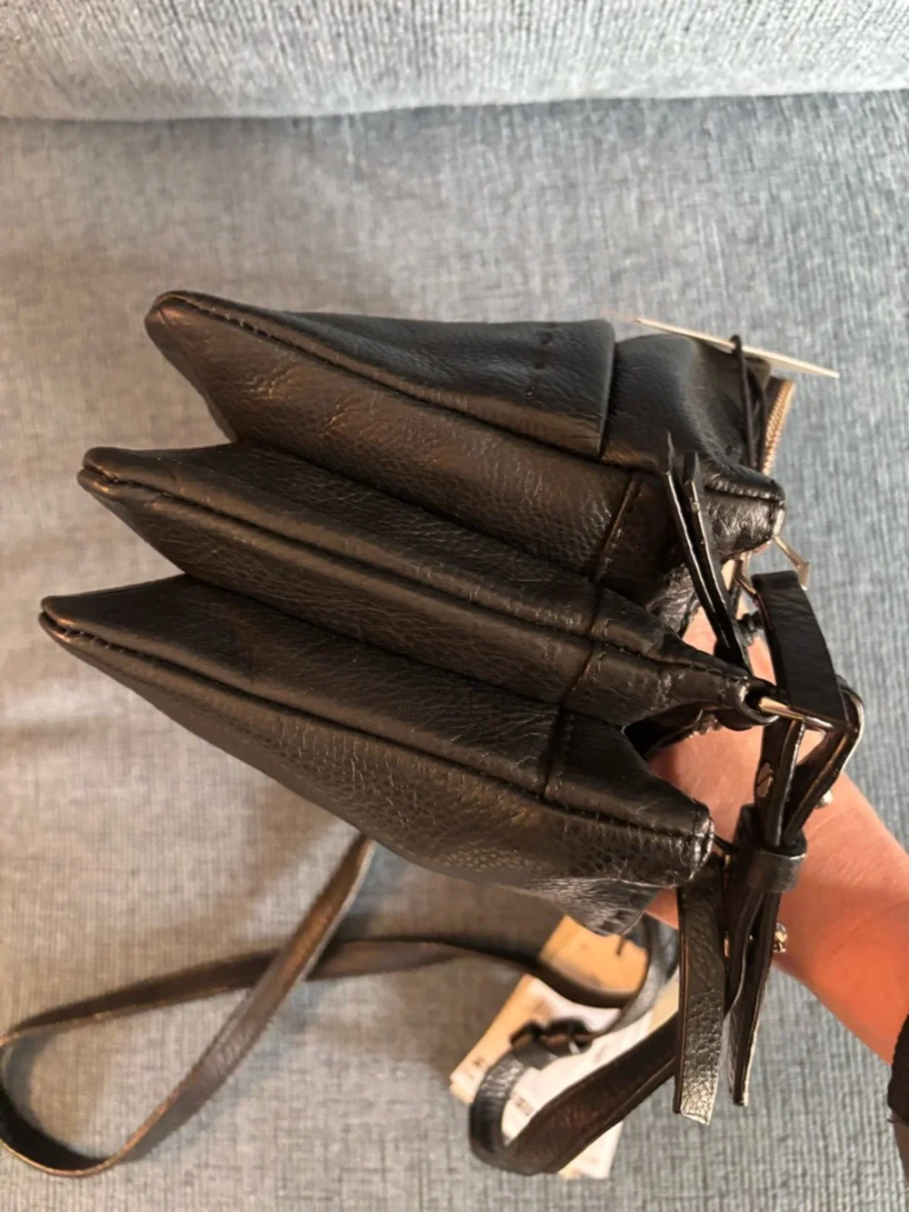 Liebeskind Black Leather Crossbody Bag - Picture 6 of 9